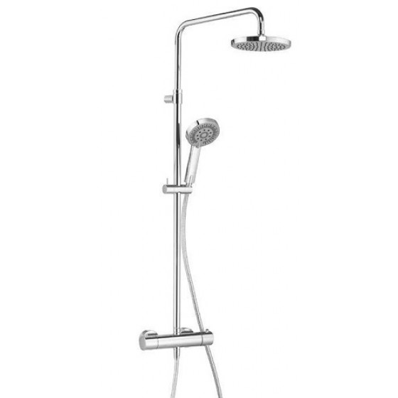 Душевая система Kludi Zenta dual shower system 6609505-00 хром, с термостатом