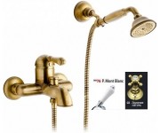 Nicolazzi Classica Lusso 3401 GB 76 для ванны, золотая латунь/белая ручка