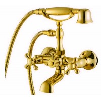 Смеситель Kaiser Carlson Style 44223-3 Gold золото для ванны