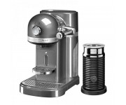 Кофемашина KitchenAid Nespresso 5KES0504EMS+ Aeroccino серебряный медальон