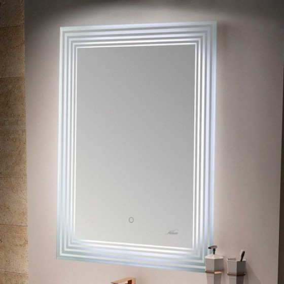 Зеркало MELANA MLN-LED051 для ванной с подсветкой