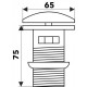 Донный клапан MELANA MLN-ТB50-1 бронза без перелива 
