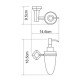 Wasserkraft Aller K-1199 дозатор для жидкого мыла, 160 ml, хром