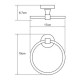 Wasserkraft Isen К-4060 полотенцедержатель кольцо, хром