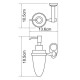 Wasserkraft Main К-9299 дозатор для жидкого мыла, 160 ml, хром