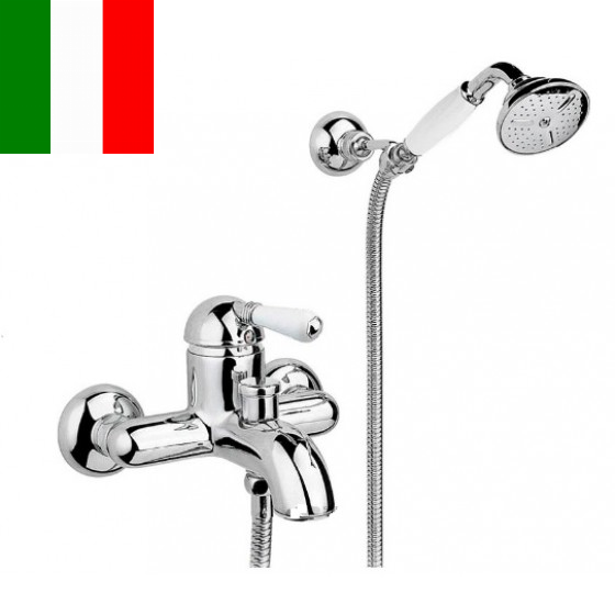 Nicolazzi Classica Lusso 3401 CR 76 для ванны, хром/белая ручка